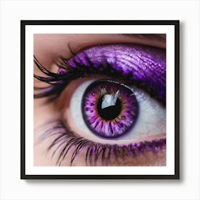 Purple Eye 7 Art Print