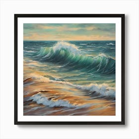 Waves On The Horizon Art Print Art Print