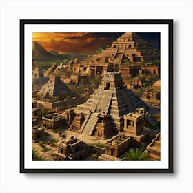 Egyptian City 1 Art Print