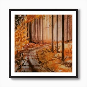 Autumn Path Art Print