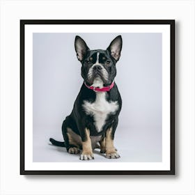 Portrait Of A French Bulldog Art Print