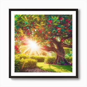 Apple Tree In The Garden Art Print