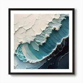 Abstract Wave Painting 8 Art Print