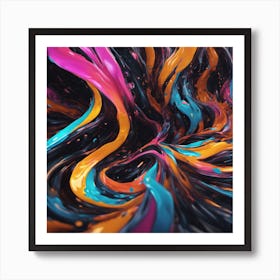 Abstract Swirls 3 Art Print