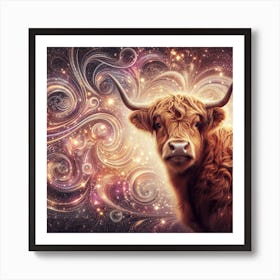 Highland Cow 12 Art Print