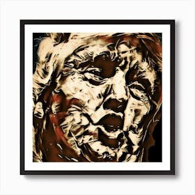 Abstract of Donald Trump Art Print