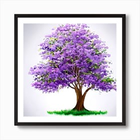 Spring Flowers On A Bloomed Tree Art Print