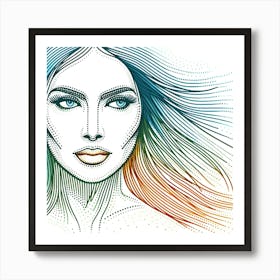 Portrait Of A Woman 20 Art Print