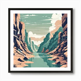 Desert Landscape Art Print