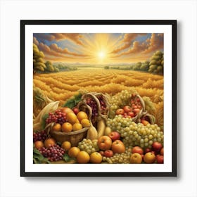 Fruit Baskets Art Print