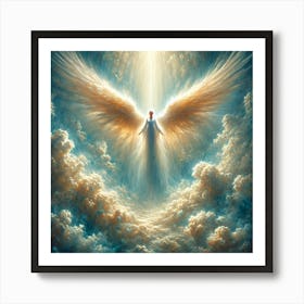 Angel In The Clouds Art Print