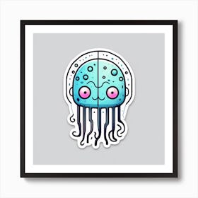 Jellyfish Sticker 1 Art Print