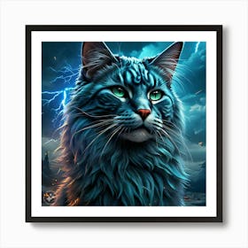 Thunderstorm Cat 2 Art Print