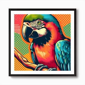 Pop Parrot 4 Art Print