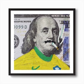 Brazil One Dollar Bill Poster