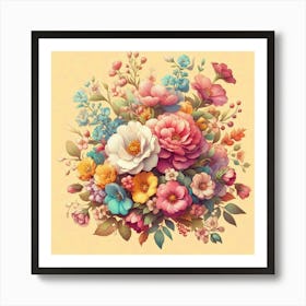 Bouquet Of Flowers 1 Art Print