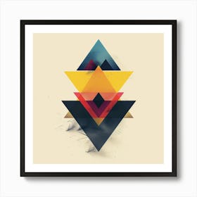 Geometric Triangles 1 Art Print