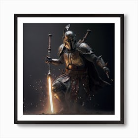 Star Wars The Mandalorian Art Print