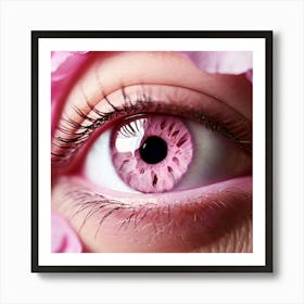 Pink Eye 4 Art Print