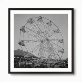 Untitled Photo, Possibly Related To Klamath Falls, Oregon, Carnival Ride At The Circus By Russell Lee Art Print