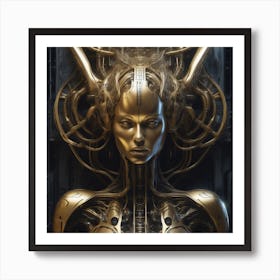 Futuristic Woman 27 Art Print