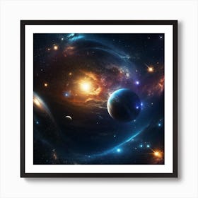 Space Wallpaper 2 Art Print