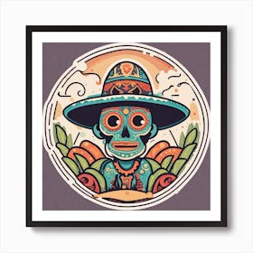 Mexican Sugar Skull Art Print