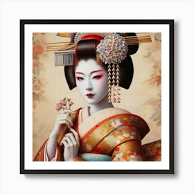 Geisha Art Print