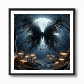 Butterfly In The Forest 26 Art Print