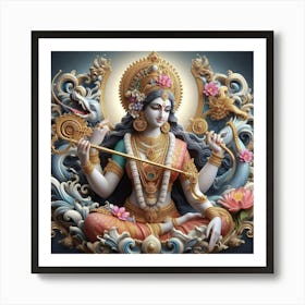 Hindu Goddess 5 Art Print