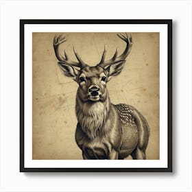 Deer! Art Print