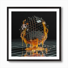 Honey Sphere 1 Art Print
