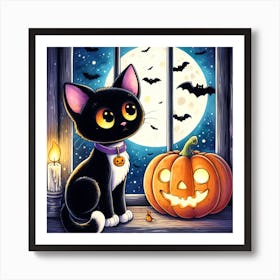 Halloween Cat Affiche