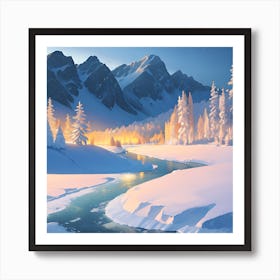 Winter Landscape 5 Art Print