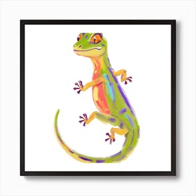 Gecko Lizard 02 Art Print