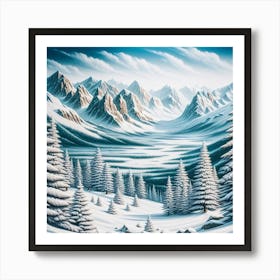 Winter Landscape Art Print