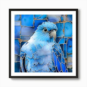 Blue Parrot 1 Art Print