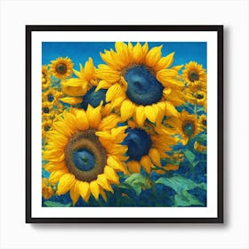 Sunflower Field Art Print