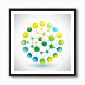 Abstract Network Art Print