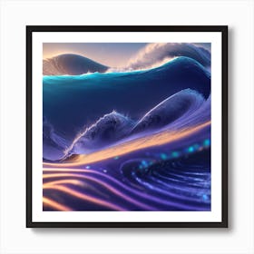 Ocean Waves Art Print