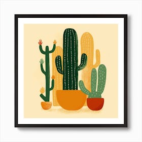 Cactus Illustration Art 59 Art Print