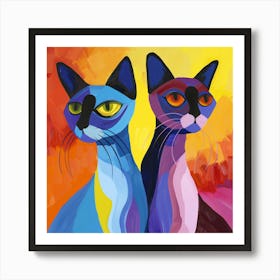 Kisha2849 Burmese Cats Colorful Picasso Style No Negative Space F99c7d6b Aebc 4523 Bf65 B9991679a10a Art Print