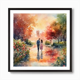 Love couples Art Print