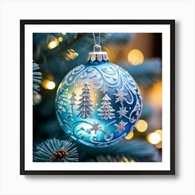 Christmas Tree Ornament 3 Art Print