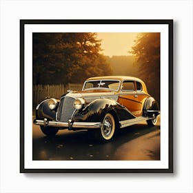 Firefly Timeless Elegance Of A Classic Vintage Car 30309 (4) Art Print