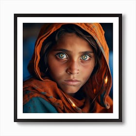 Afghan Girl Art Print