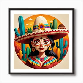 Day Of The Dead Girl 4 Art Print