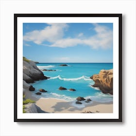 Rocky Beach Art Print