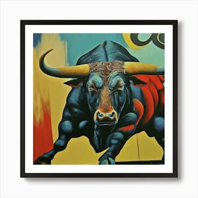 Bull Pop Art Art Print