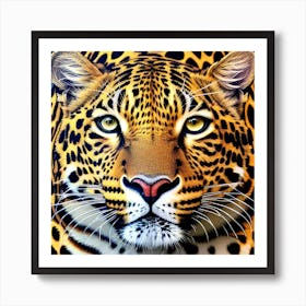 Leopard Face Art Print